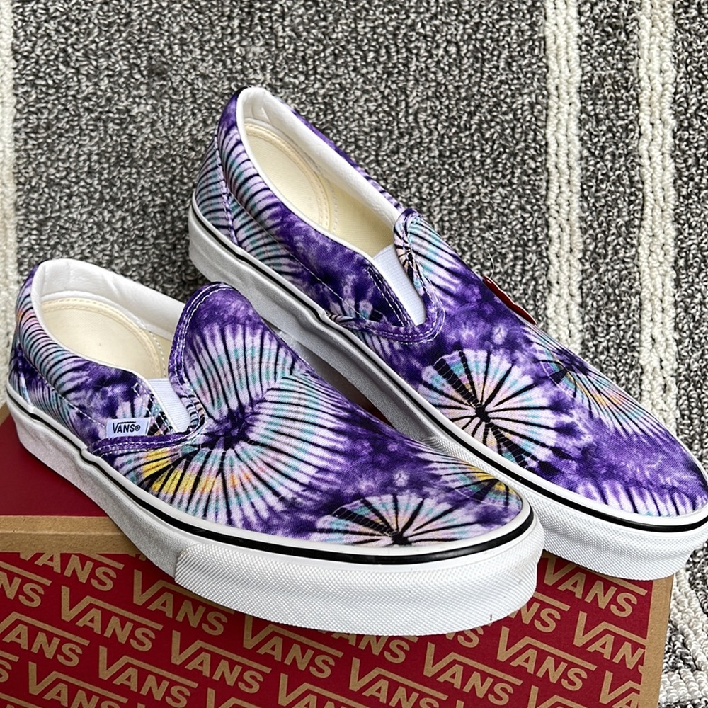 Vans Classic Slip-On New Age Purple Tie Dye MENS - Picture 5 of 16